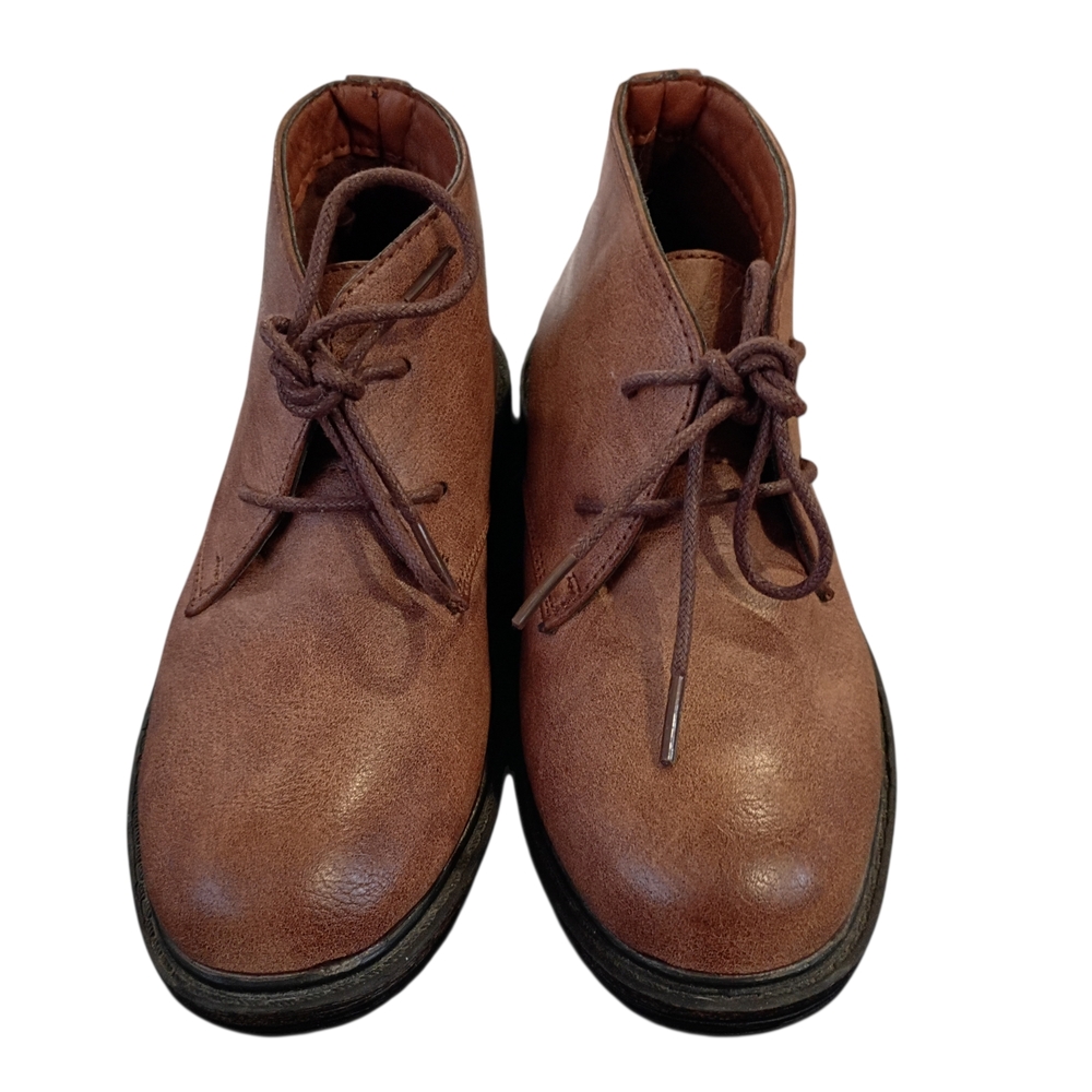 EUC Xray Chukka Faux Brown Ankle Boots Lace‎ Up Manmade Round Toe Boy's Size 13 - Picture 3 of 9